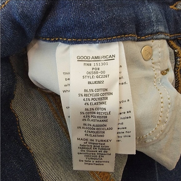 Good American always fits classic good A size 00-4 jeans - Picture 5 of 10